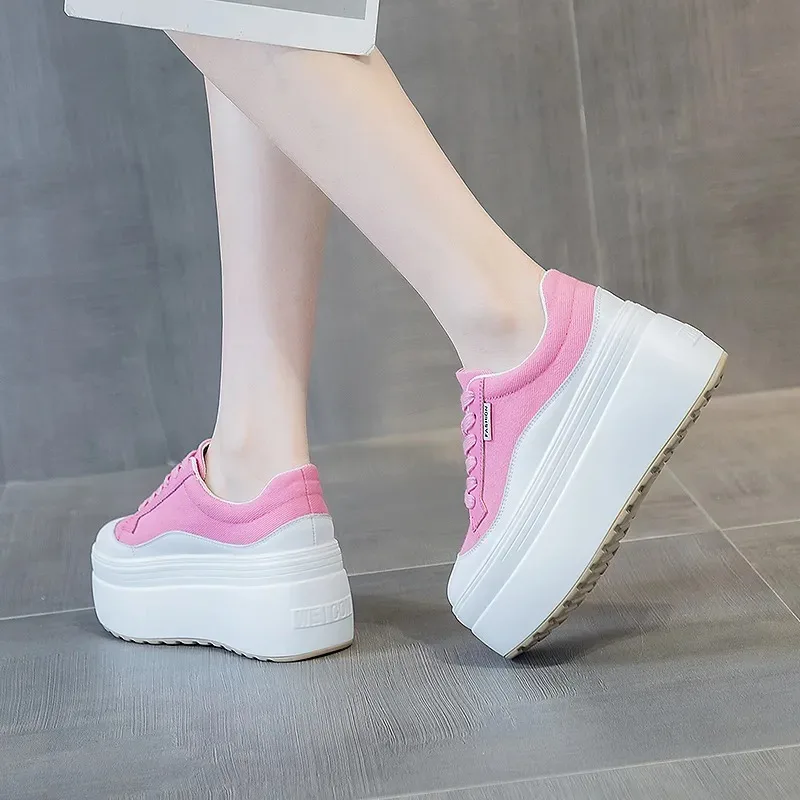 8cm New Canvas Genuine Leather - Wedge Espadrille Women บทวิจารณ์และราคา