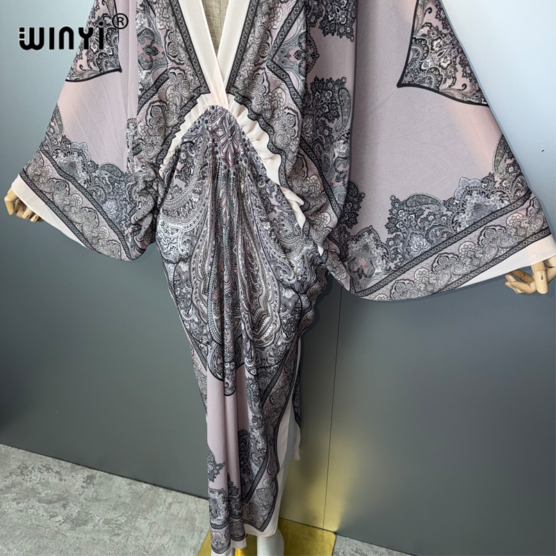 WINYI V-neck Sexy Dress Arabic - Cover Up Kaftan บทวิจารณ์และราคา