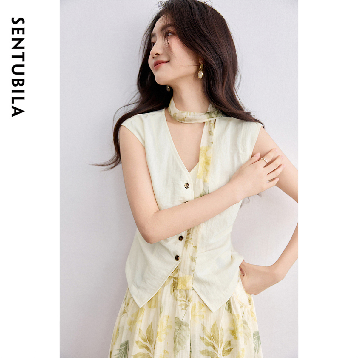 SENTUBILA Elegant Skirt Holida - Midi Skirt Floral บทวิจารณ์และราคา