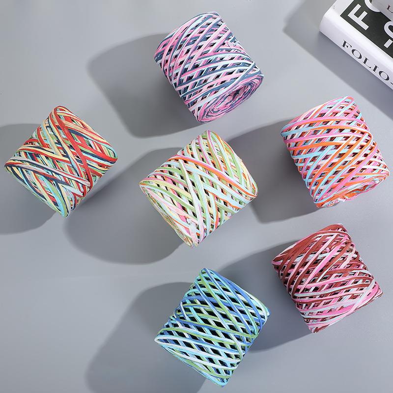 200M Raffia paper rope Straw Y - Crochet Bag Raffia บทวิจารณ์และราคา