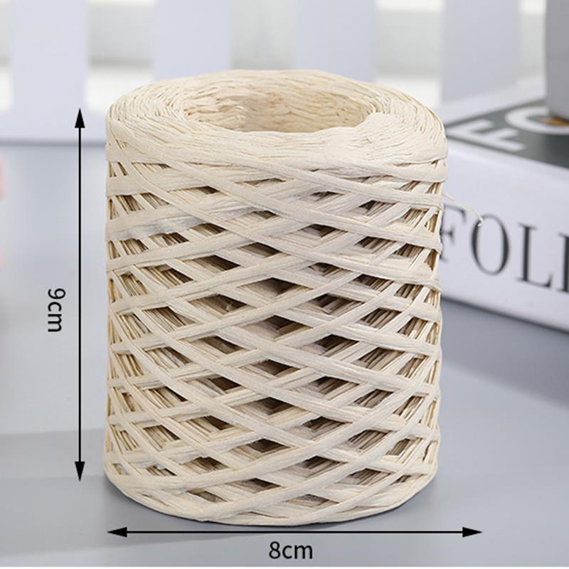 200M Raffia paper rope Straw Y - Crochet Bag Raffia บทวิจารณ์และราคา