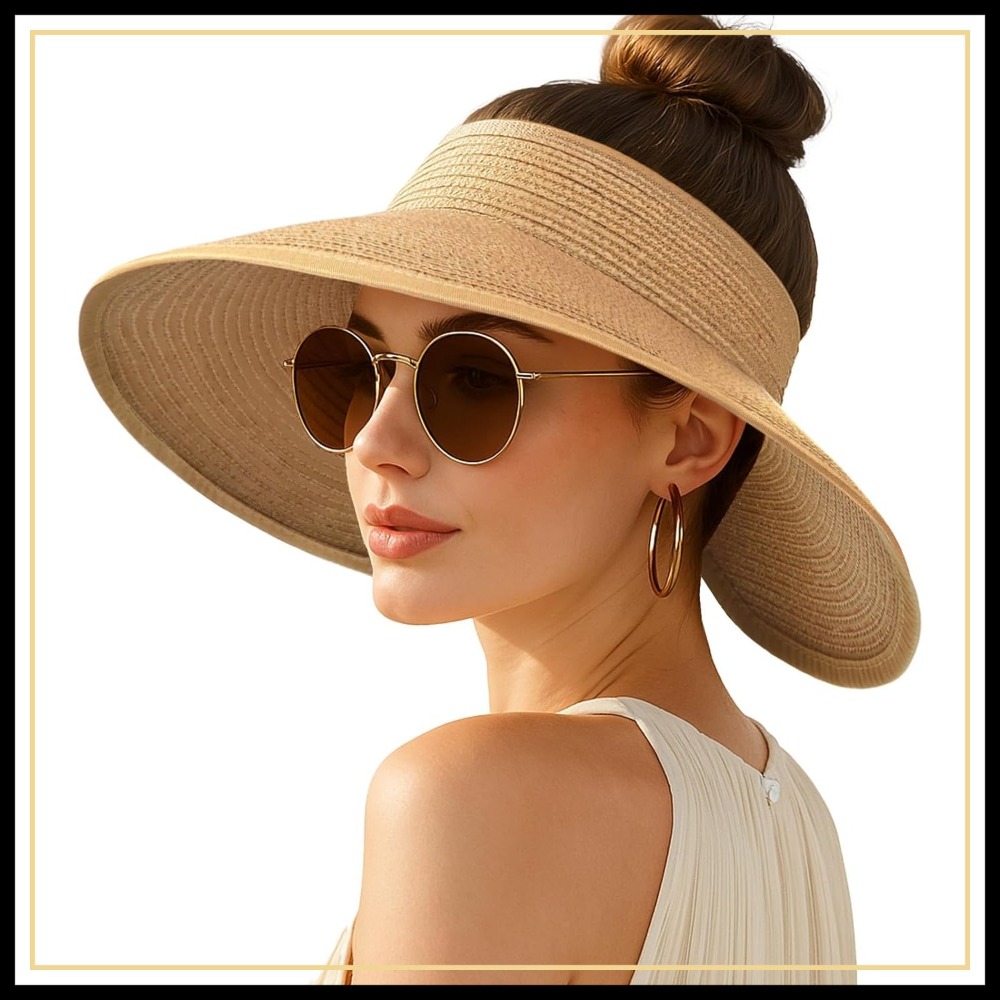 Women's Sun Visor Hats Wide Br - Hat Floppy Wide บทวิจารณ์และราคา
