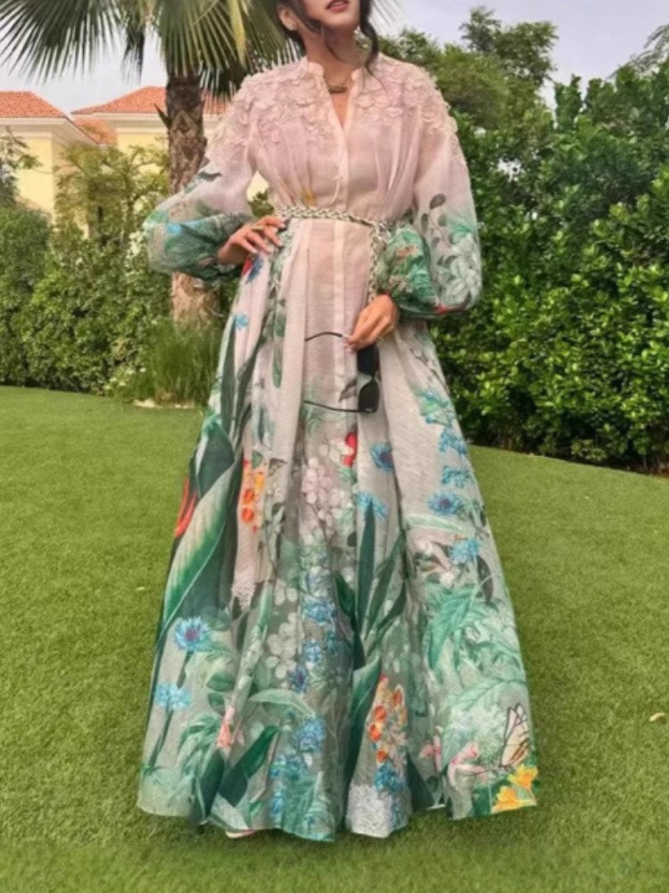 Elegant Maxi Dress for Women V - Linen Dress Wrap บทวิจารณ์และราคา