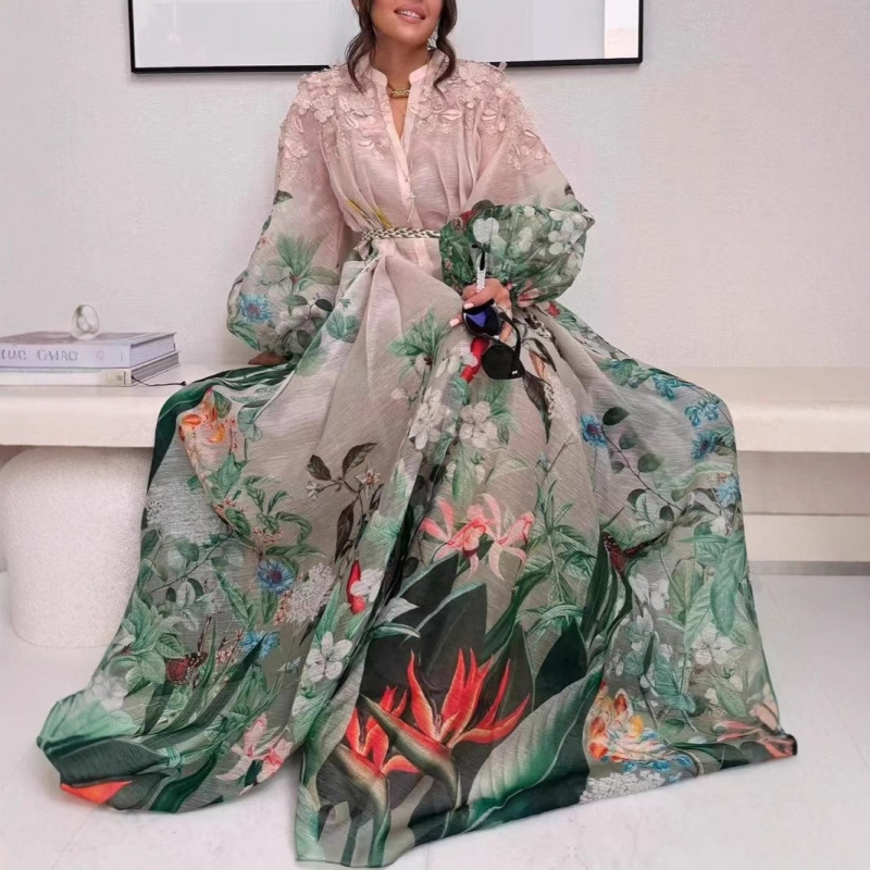 Elegant Maxi Dress for Women V - Linen Dress Wrap บทวิจารณ์และราคา