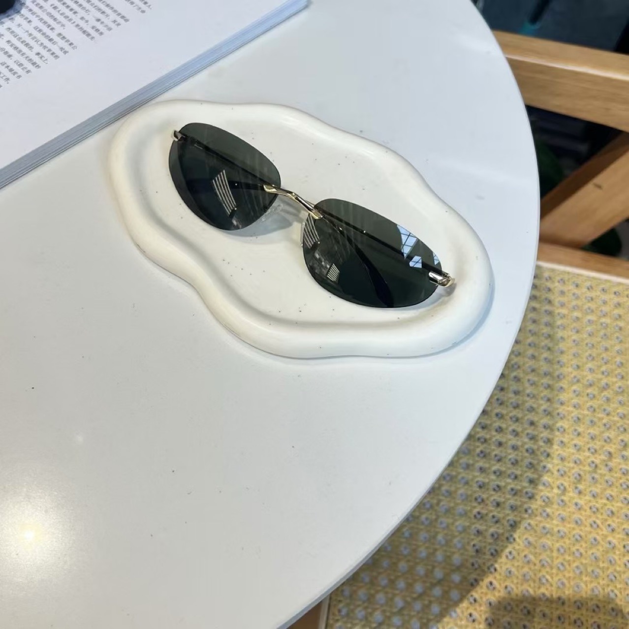 UV400 Rimless Shades, Cat Eye  - Sunglasses Cat Eye บทวิจารณ์และราคา