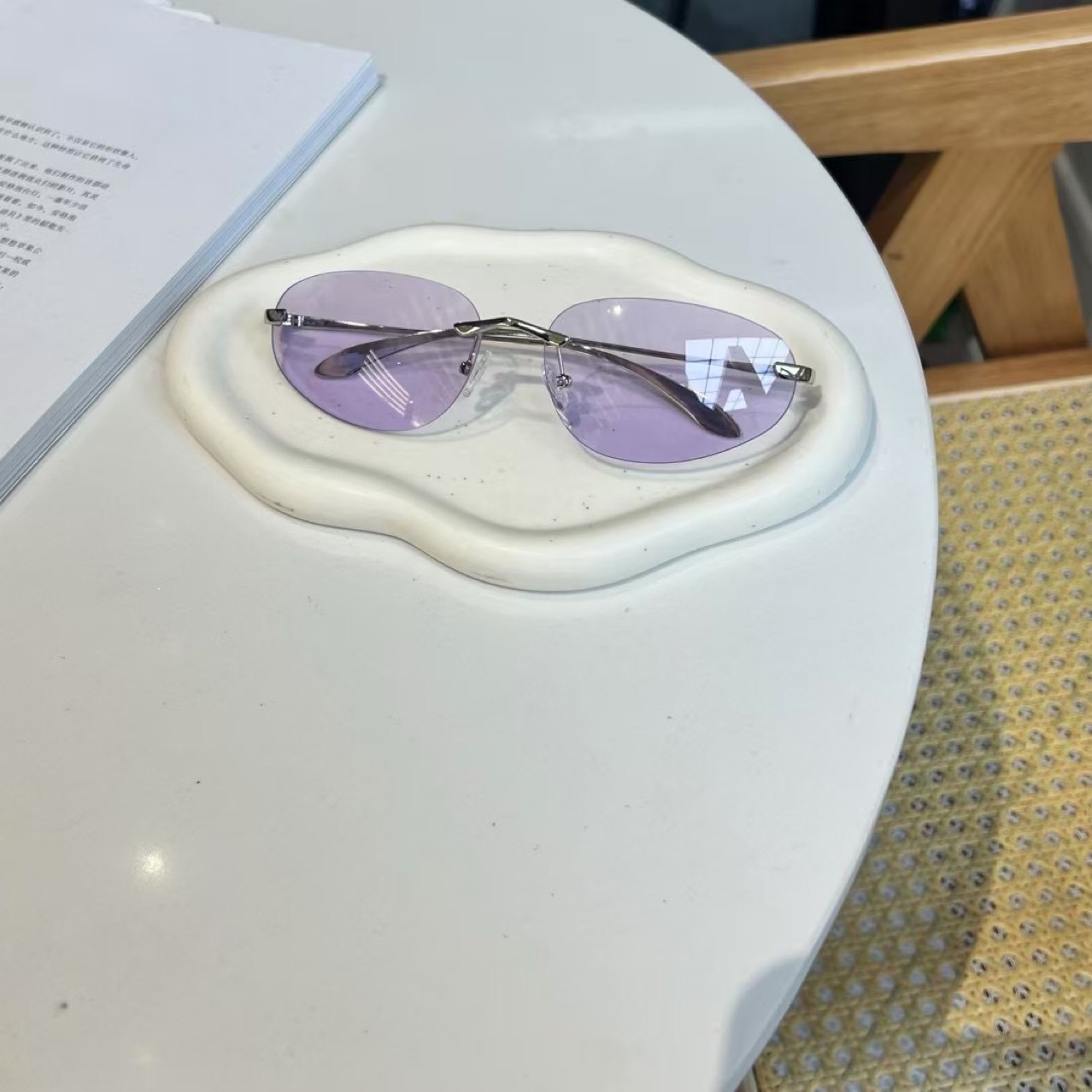 UV400 Rimless Shades, Cat Eye  - Sunglasses Cat Eye บทวิจารณ์และราคา