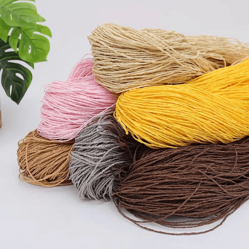 200g 2ply Cotton Raffia Yarn f - Crochet Bag Raffia บทวิจารณ์และราคา