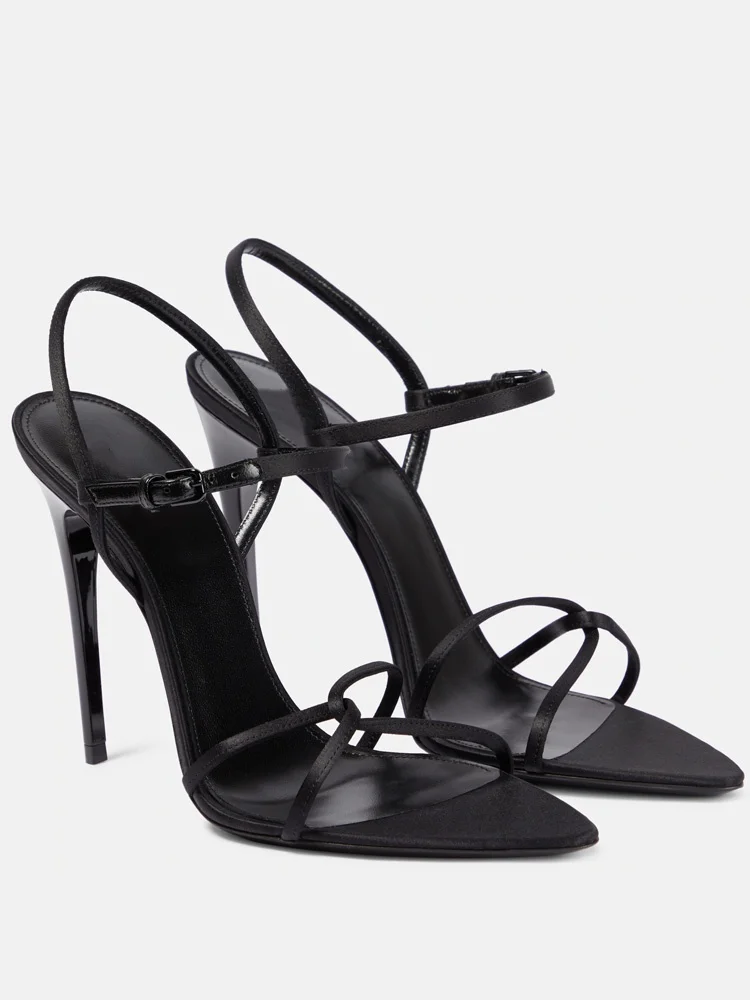 Pink Strappy Luxury Heeled San - Sandal Strappy Heeled บทวิจารณ์และราคา