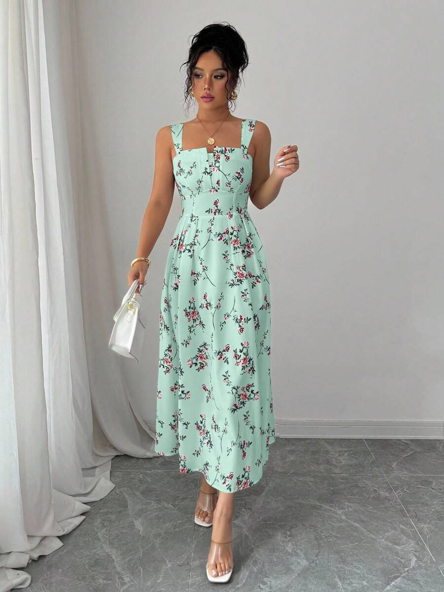 Mint Green Floral Midi Dress W - Midi Skirt Floral บทวิจารณ์และราคา