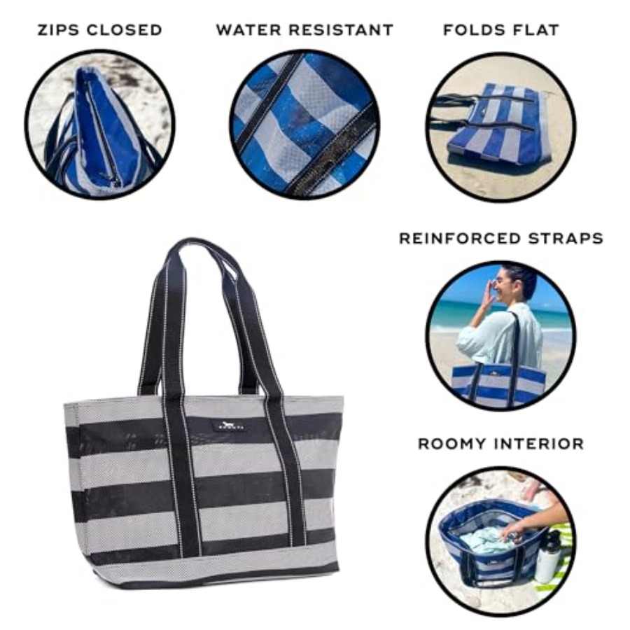 Joyride - Large Sandproof Beac - Tote Bag Beach บทวิจารณ์และราคา