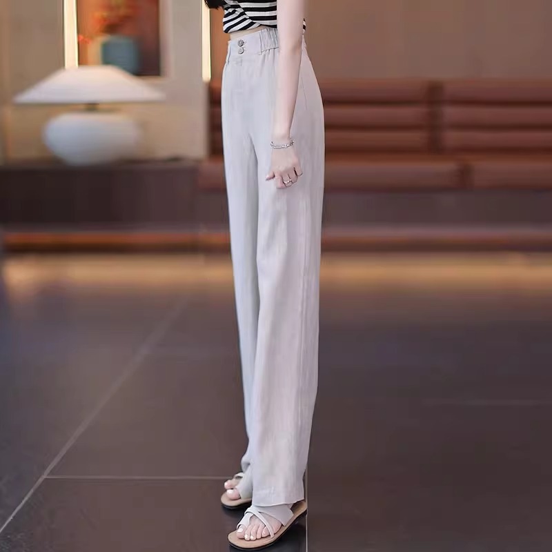 Summer Cool Linen Straight Pan - Linen Pant Wide บทวิจารณ์และราคา