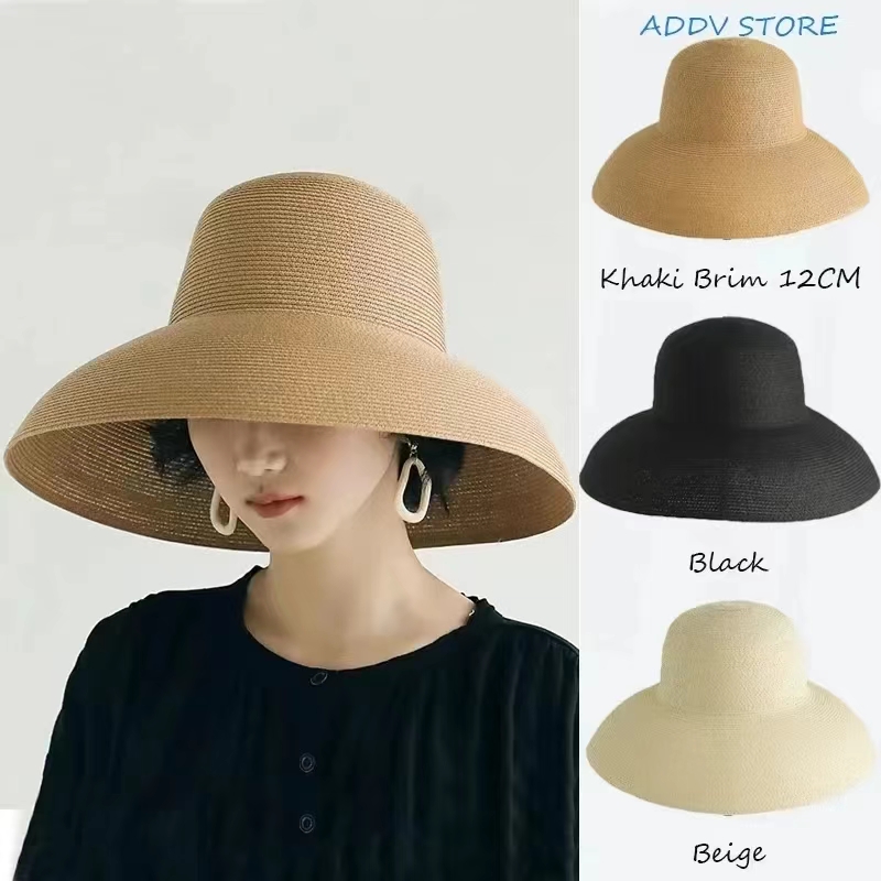 Floppy Wide Brim Summer Beach  - Hat Floppy Wide บทวิจารณ์และราคา