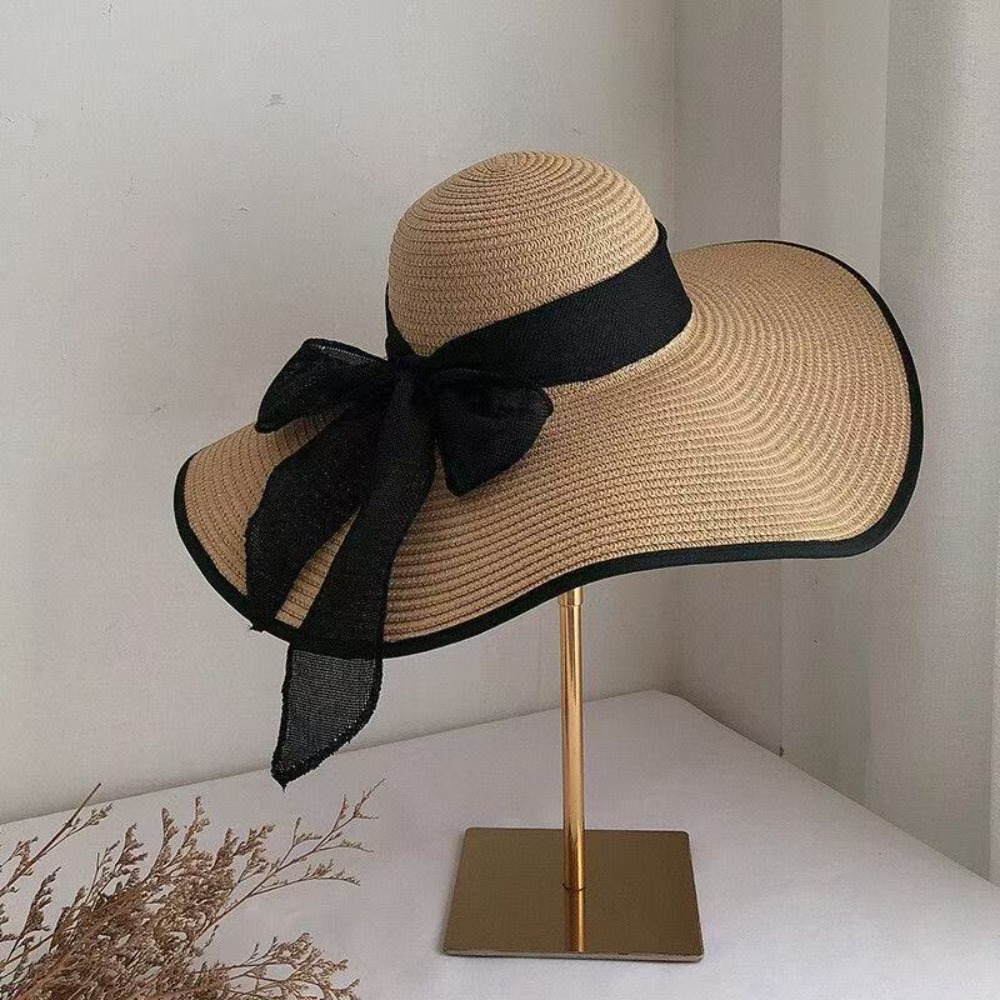Women Summer Wide Brim Straw H - Hat Floppy Wide บทวิจารณ์และราคา