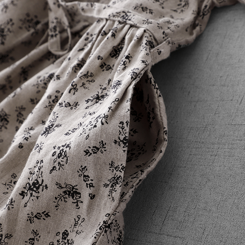 Summer Floral Cotton Linen Dr  - Midi Skirt Floral บทวิจารณ์และราคา