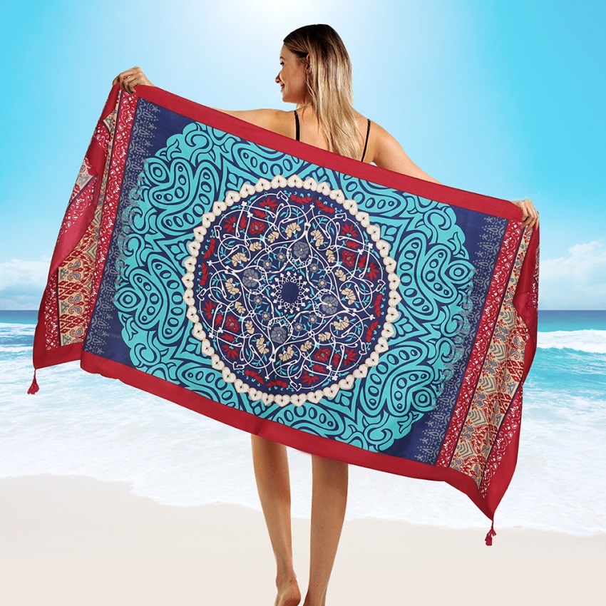 2018 New 90x180cm Twill cotton - Cover Up Kaftan บทวิจารณ์และราคา