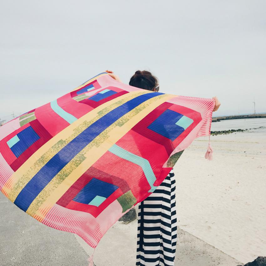 2018 New 90x180cm Twill cotton - Cover Up Kaftan บทวิจารณ์และราคา