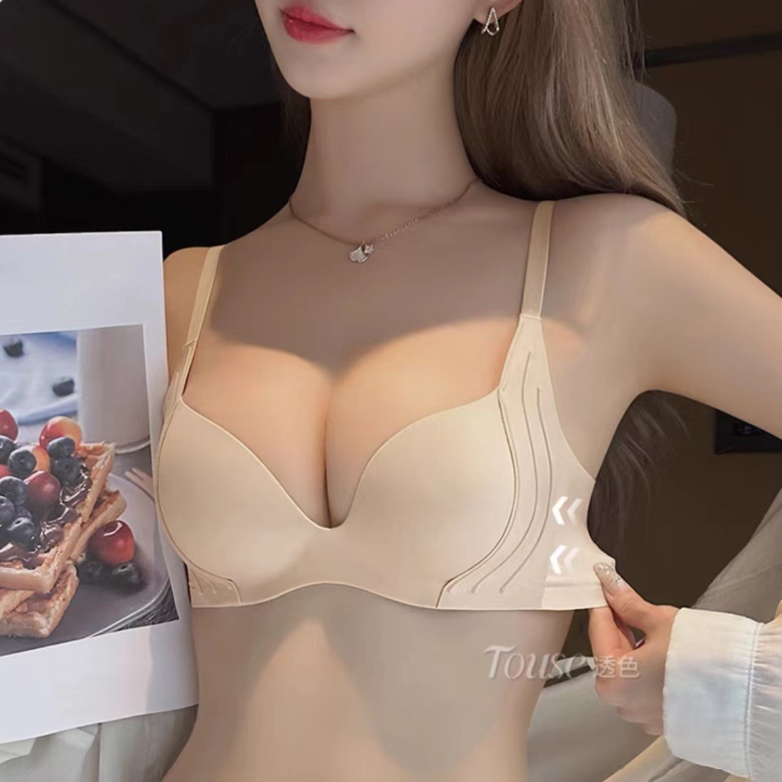Wireless Push Up Bra for Small - Bralette Triangle Set บทวิจารณ์และราคา