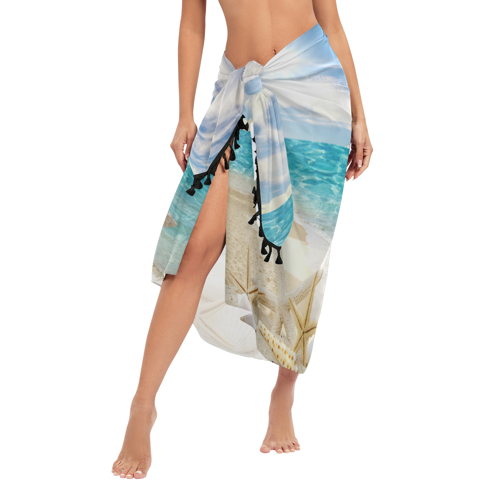 Sexy Women Chiffon Swimwear Pa - Cover Up Kaftan บทวิจารณ์และราคา