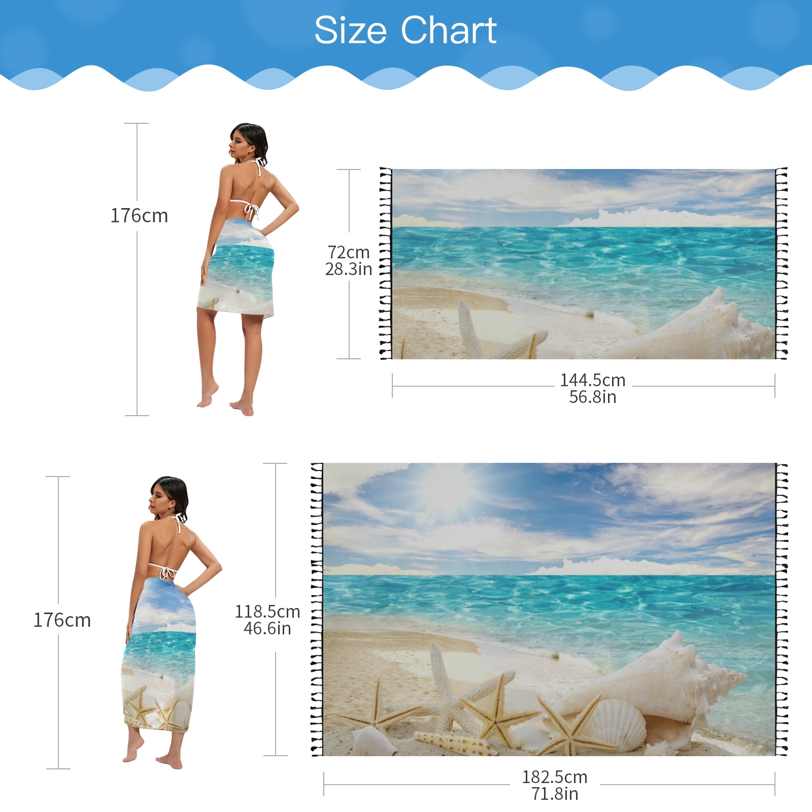 Sexy Women Chiffon Swimwear Pa - Cover Up Kaftan บทวิจารณ์และราคา