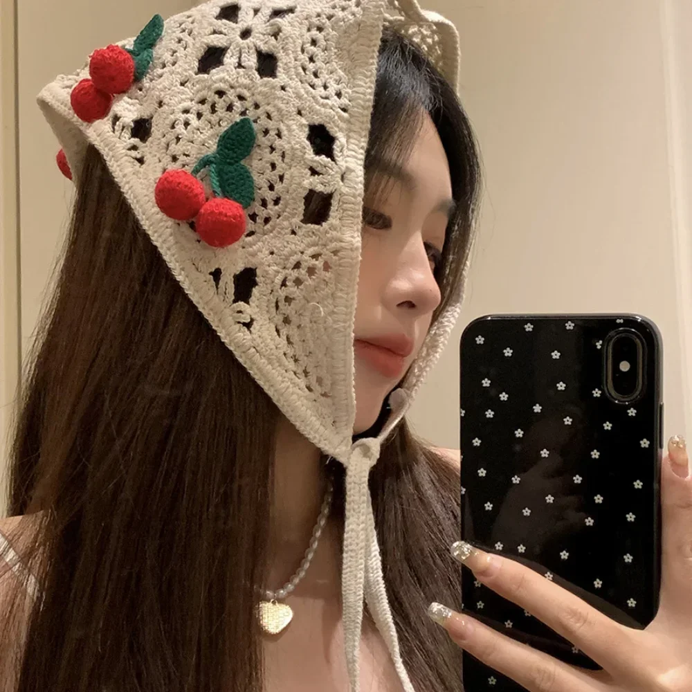 Sweet French Pastoral Style Tr - Headband Summer Knit บทวิจารณ์และราคา