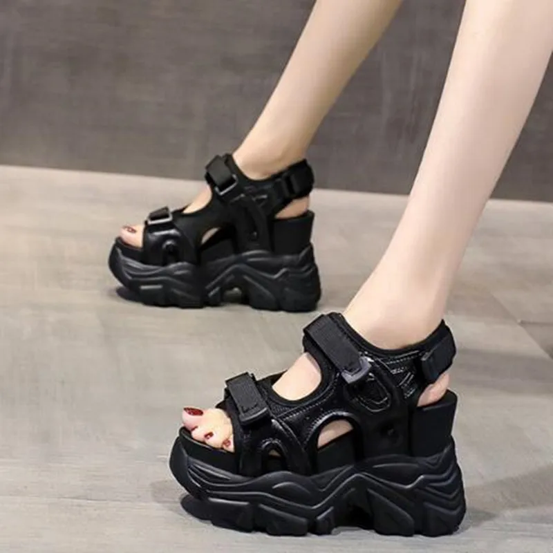 10.5CM Platform Gladiator Sand - Wedge Espadrille Women บทวิจารณ์และราคา