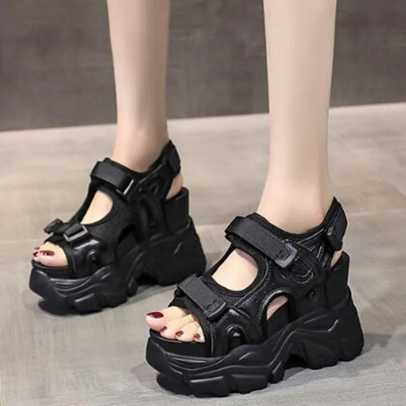 10.5CM Platform Gladiator Sand - Wedge Espadrille Women บทวิจารณ์และราคา