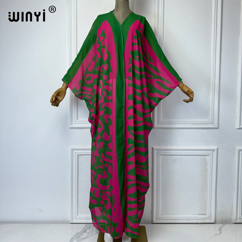 WINYI Africa Bohemia print Kim - Cover Up Kaftan บทวิจารณ์และราคา