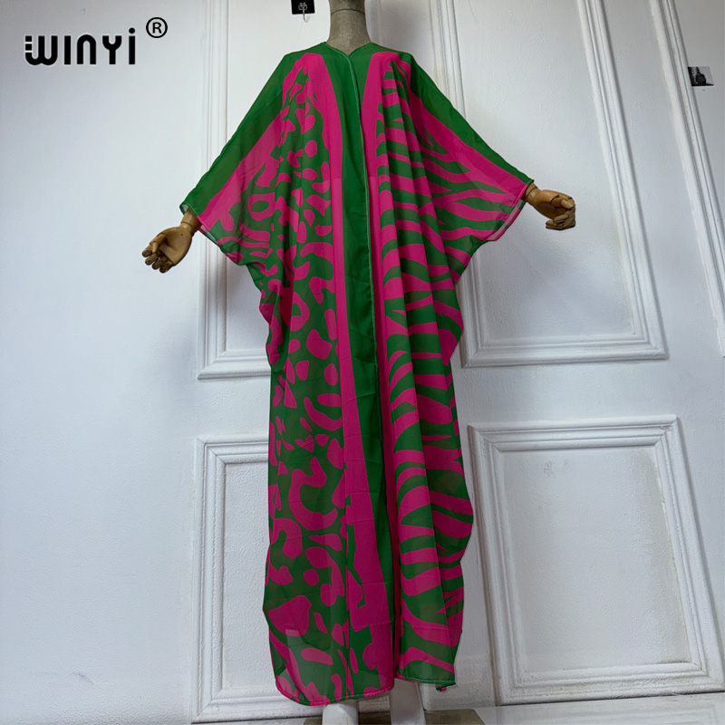 WINYI Africa Bohemia print Kim - Cover Up Kaftan บทวิจารณ์และราคา