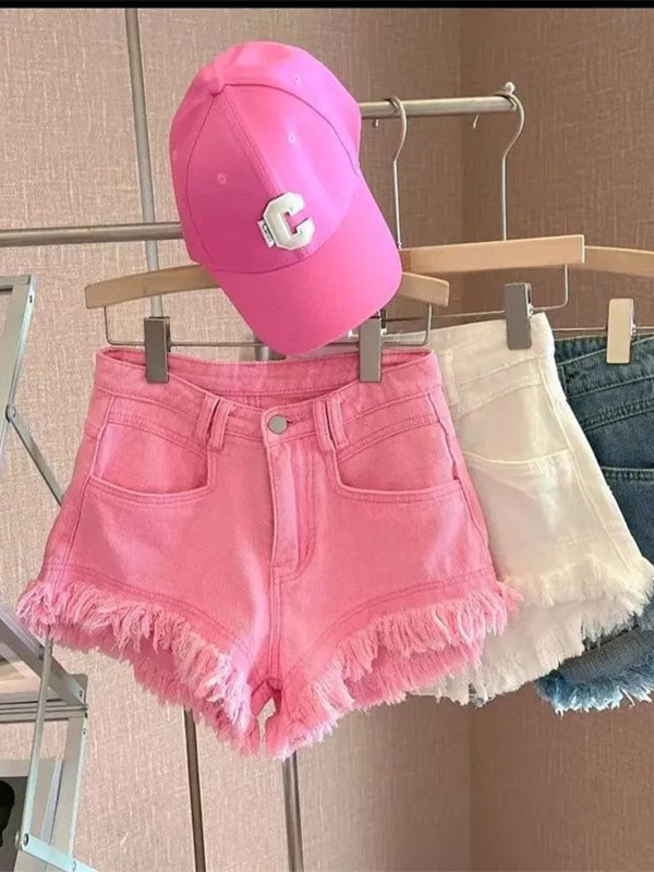 Outlet Korean Style Casual Hon - Shorts Denim Frayed บทวิจารณ์และราคา