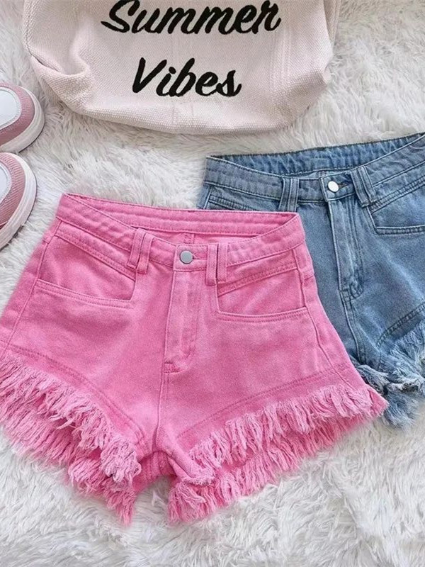 Outlet Korean Style Casual Hon - Shorts Denim Frayed บทวิจารณ์และราคา