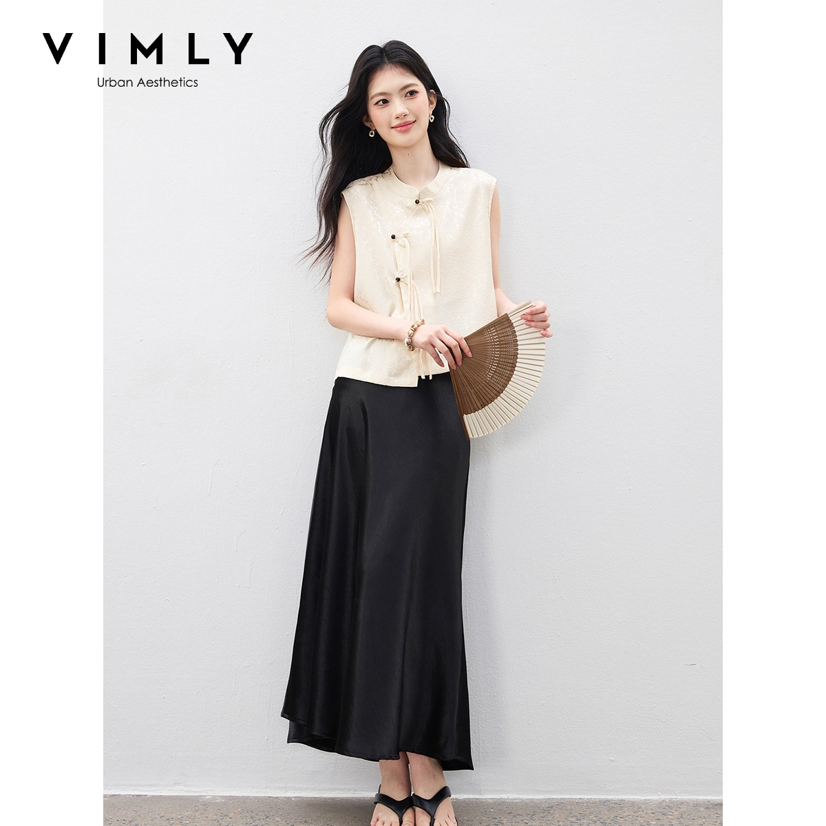 VIMLY's Women's Summer Suit 20 - Midi Skirt Floral บทวิจารณ์และราคา