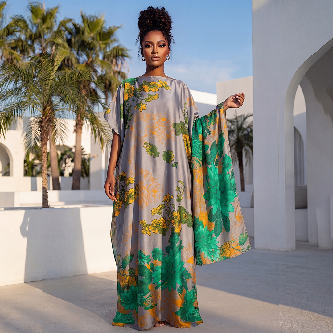 Summer Fashion African Shawl F - Romper Floral Print บทวิจารณ์และราคา