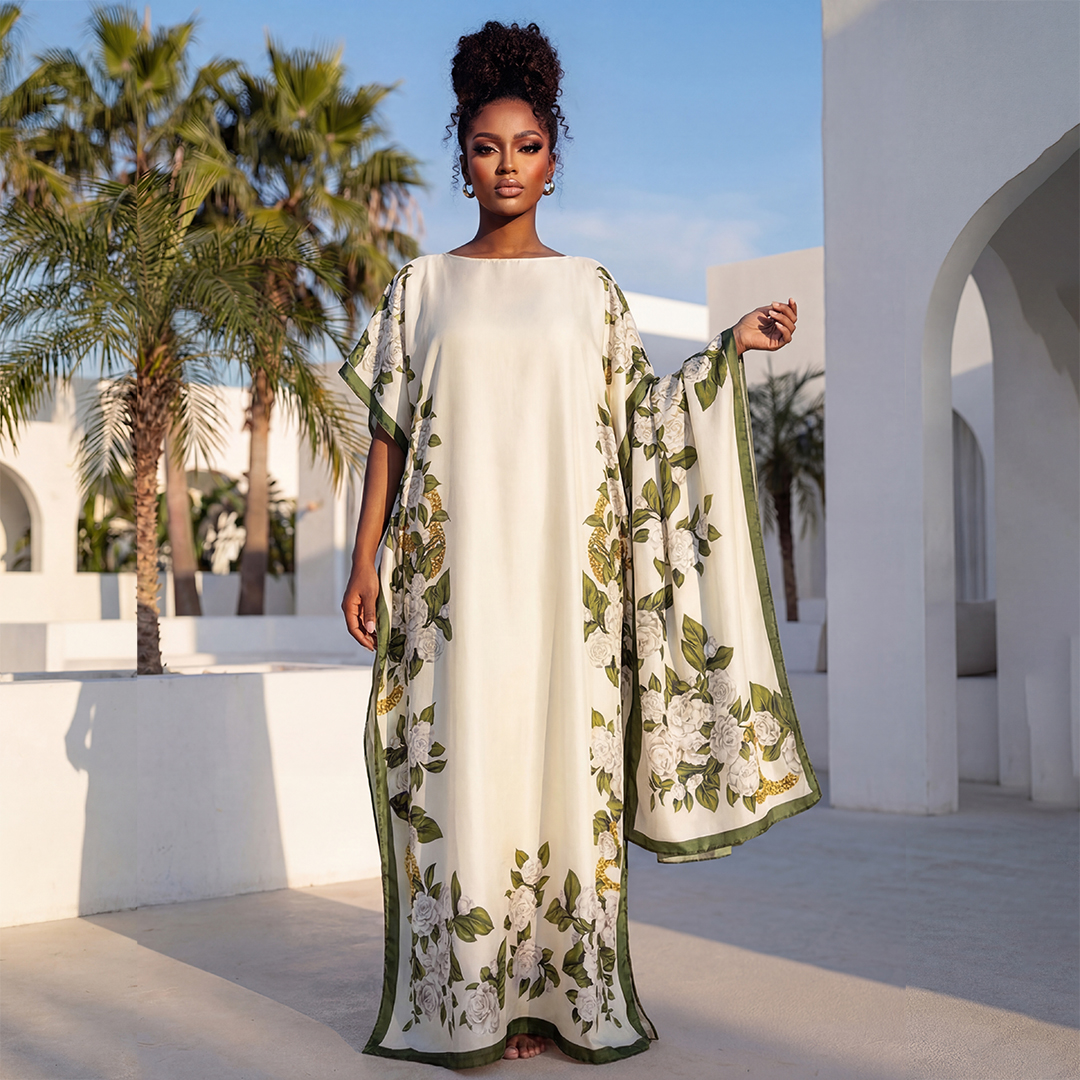 Summer Fashion African Shawl F - Romper Floral Print บทวิจารณ์และราคา