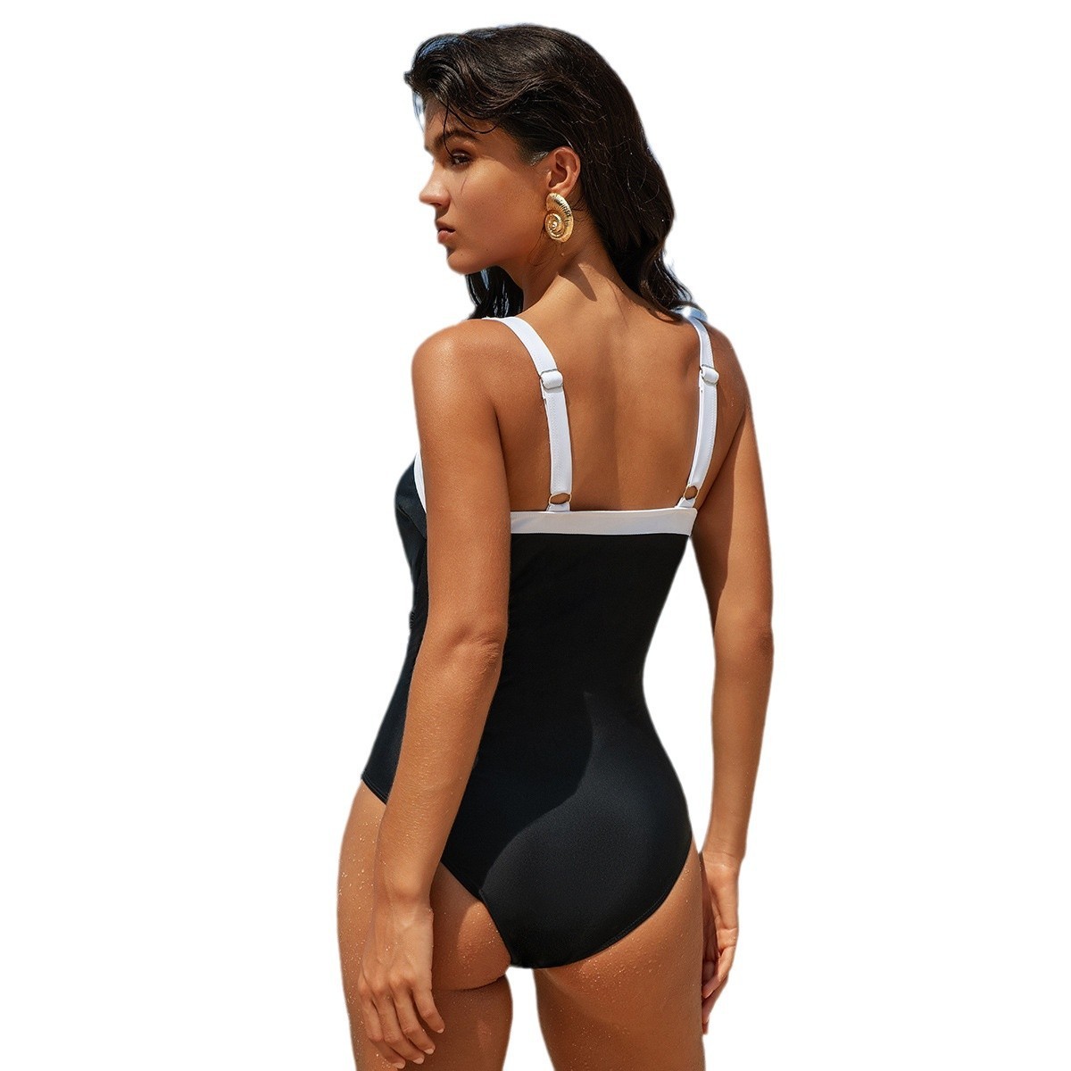 Swimwear Woman One Piece Swims - Swimsuit Bikini Ruched บทวิจารณ์และราคา