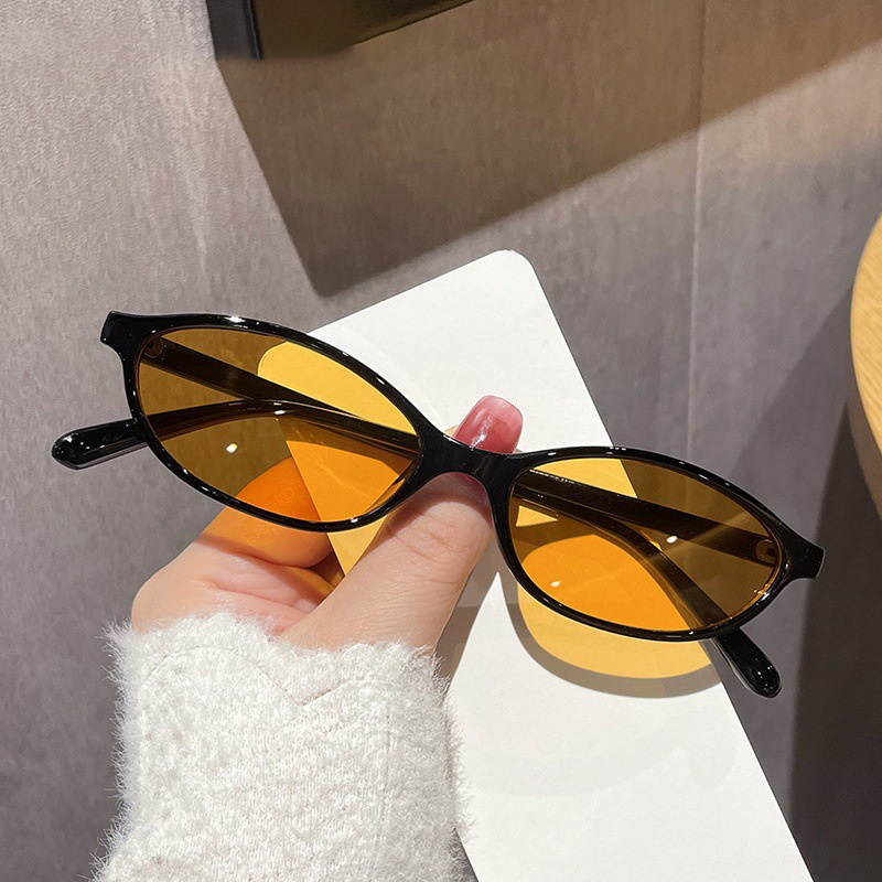 Retro Oval Frame Sunglasses Fa - Sunglasses Cat Eye บทวิจารณ์และราคา