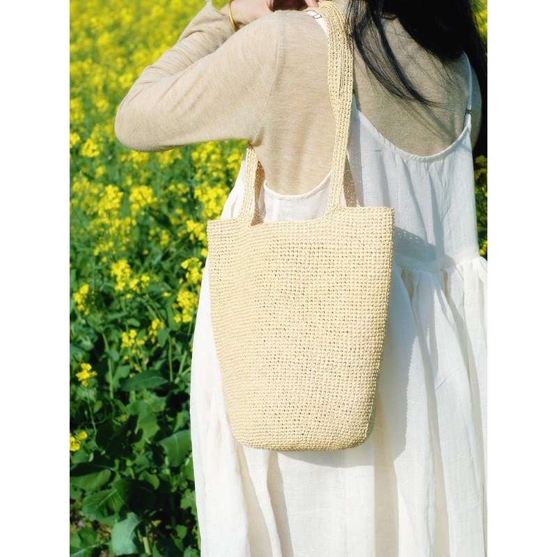 330g Raffia Yarn for Hand Knit - Crochet Bag Raffia บทวิจารณ์และราคา