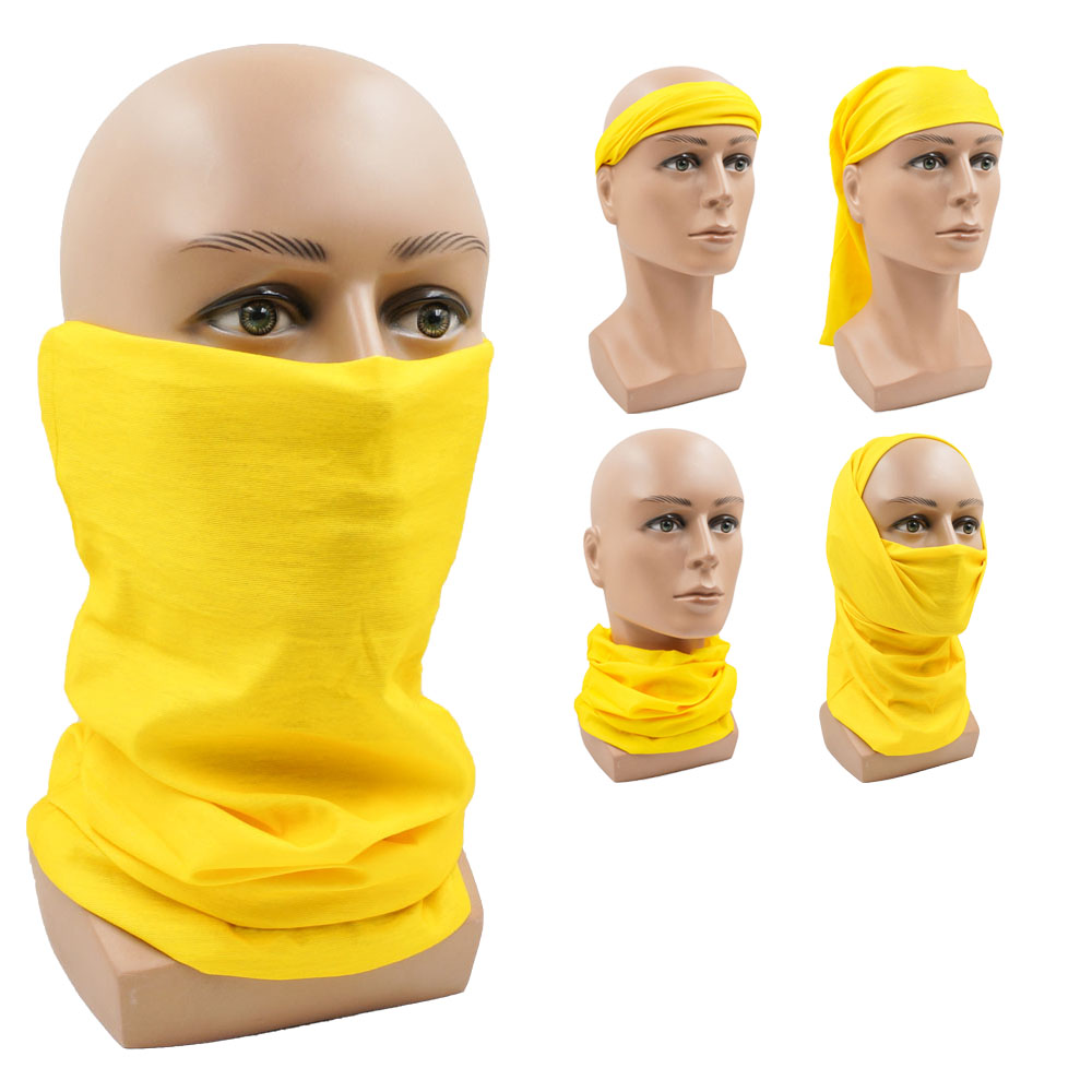 Yellow Multifunction Cycling N - Headband Summer Knit บทวิจารณ์และราคา