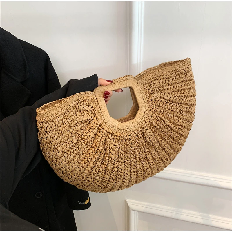 Popular Russian Woven Clutch H - Crochet Bag Raffia บทวิจารณ์และราคา