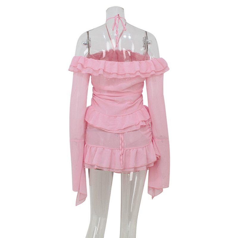 Women Holiday Sweet Ruffles 2  - Blouse Off Shoulder บทวิจารณ์และราคา