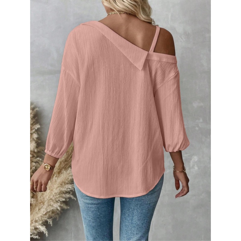 Plus Size1XL-5XL Women Blouses - Blouse Off Shoulder บทวิจารณ์และราคา