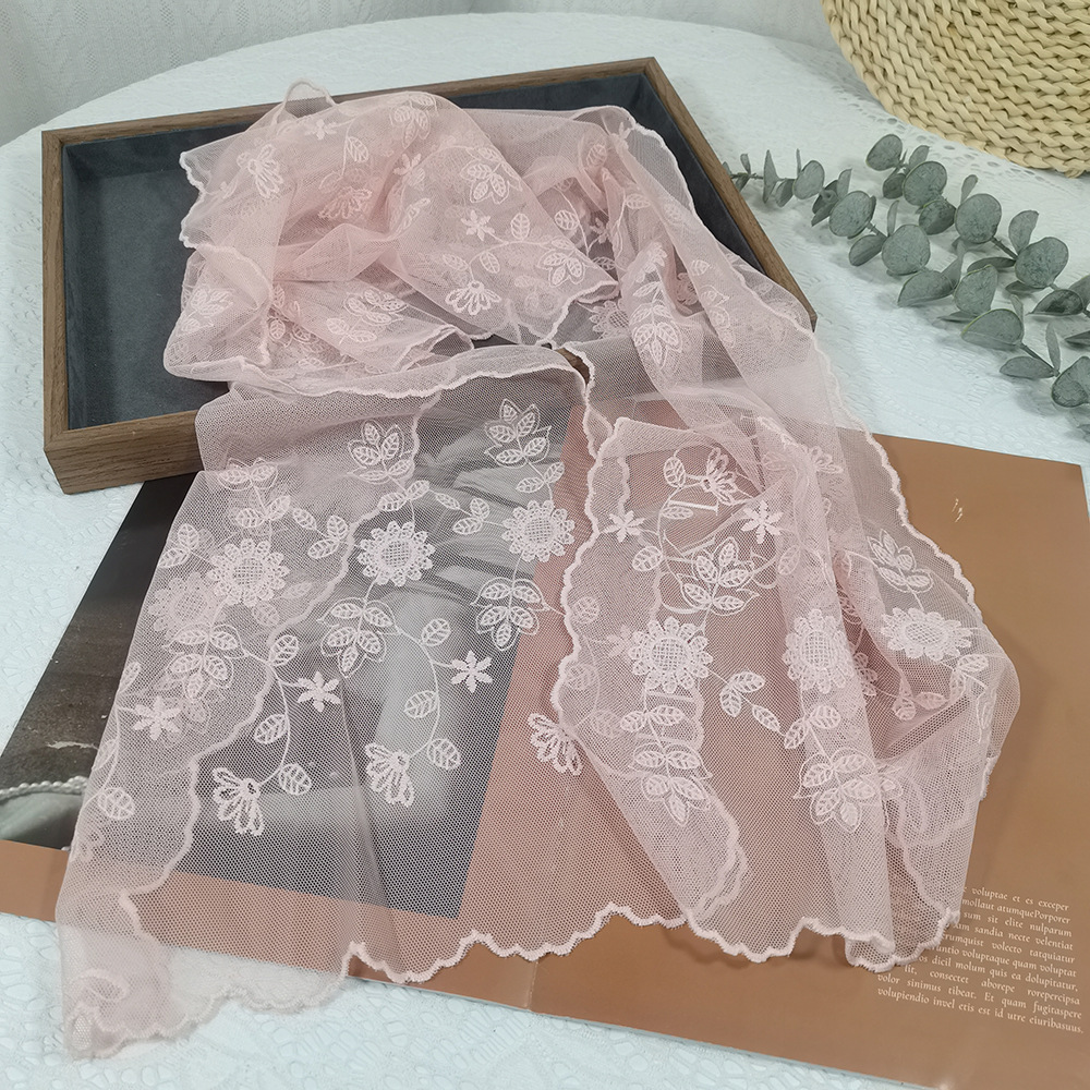 Lace Sunflower Silk Scarf Fair - Headband Summer Knit บทวิจารณ์และราคา