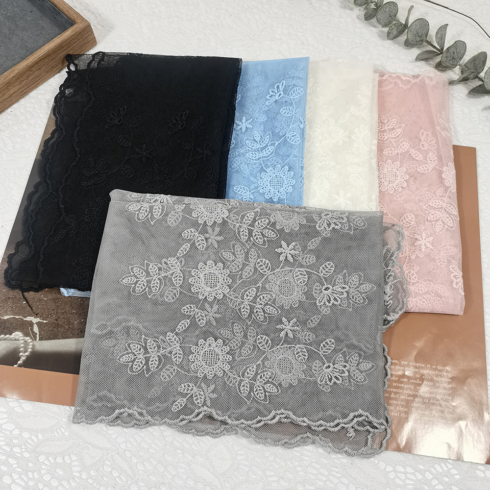 Lace Sunflower Silk Scarf Fair - Headband Summer Knit บทวิจารณ์และราคา