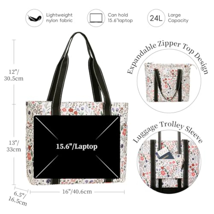 Tote Bag for Women with Laptop - Tote Bag Beach บทวิจารณ์และราคา