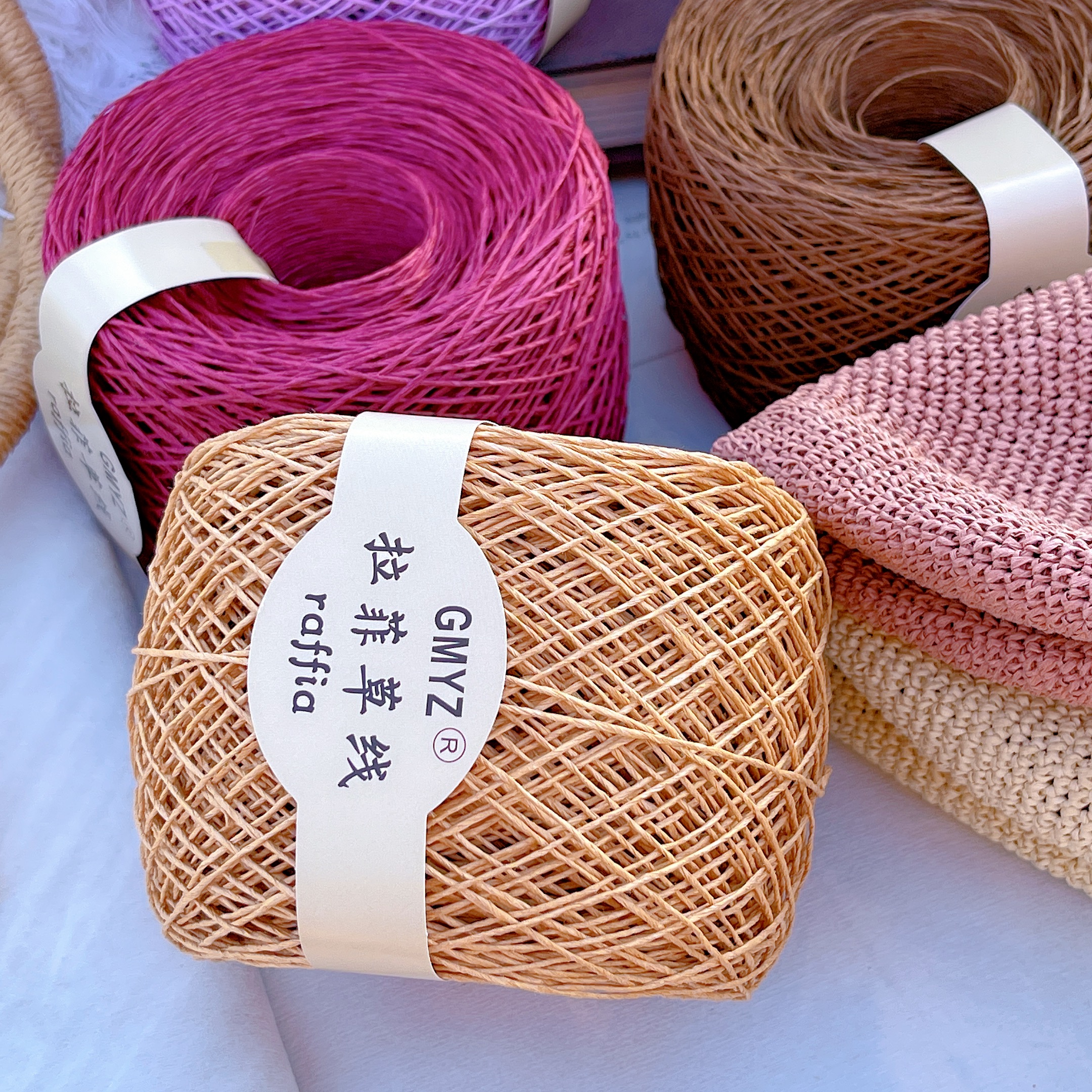 220M/Roll Washable Japanese Pl - Crochet Bag Raffia บทวิจารณ์และราคา