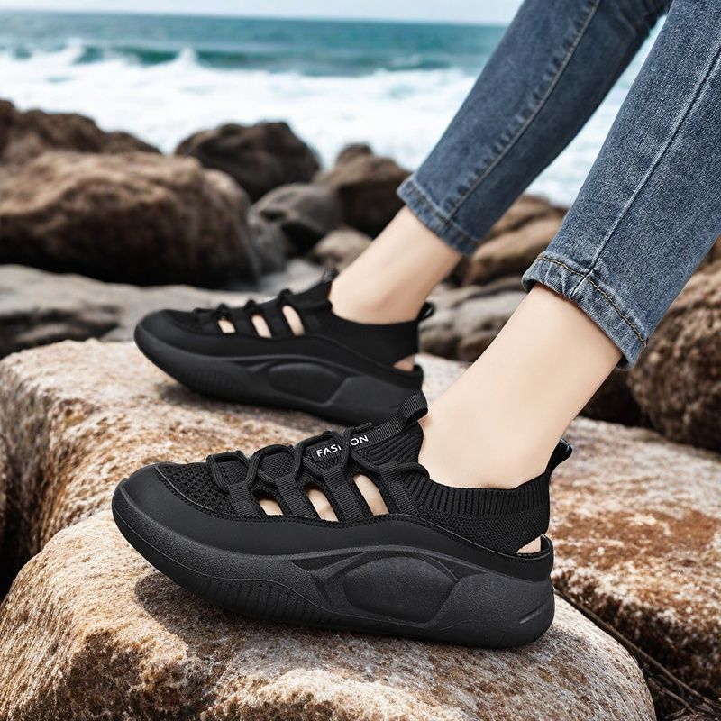 Women's Openwork Breathable Ov - Wedge Espadrille Women บทวิจารณ์และราคา