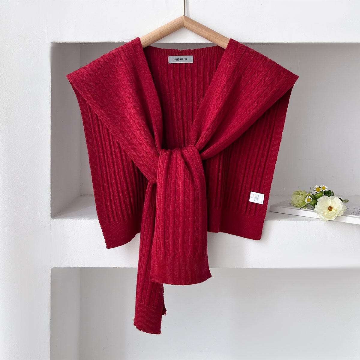 NEW Korean Autumn Knit Shawl F - Blouse Off Shoulder บทวิจารณ์และราคา