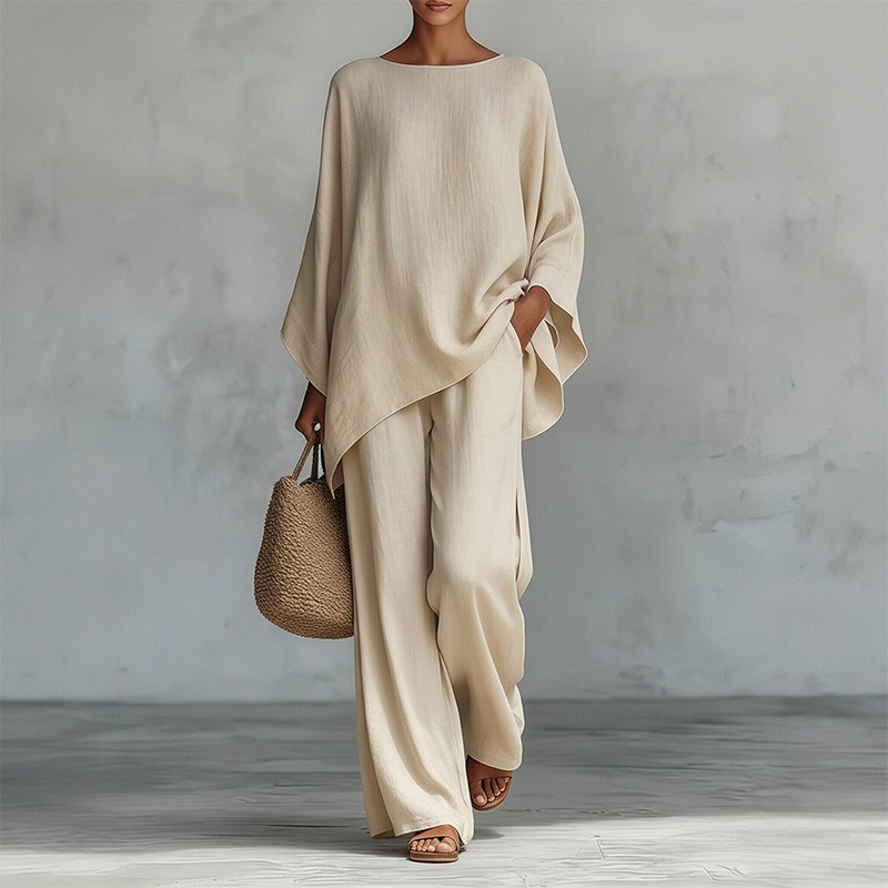 Spring New Fashion Linen Loose - Linen Pant Wide บทวิจารณ์และราคา