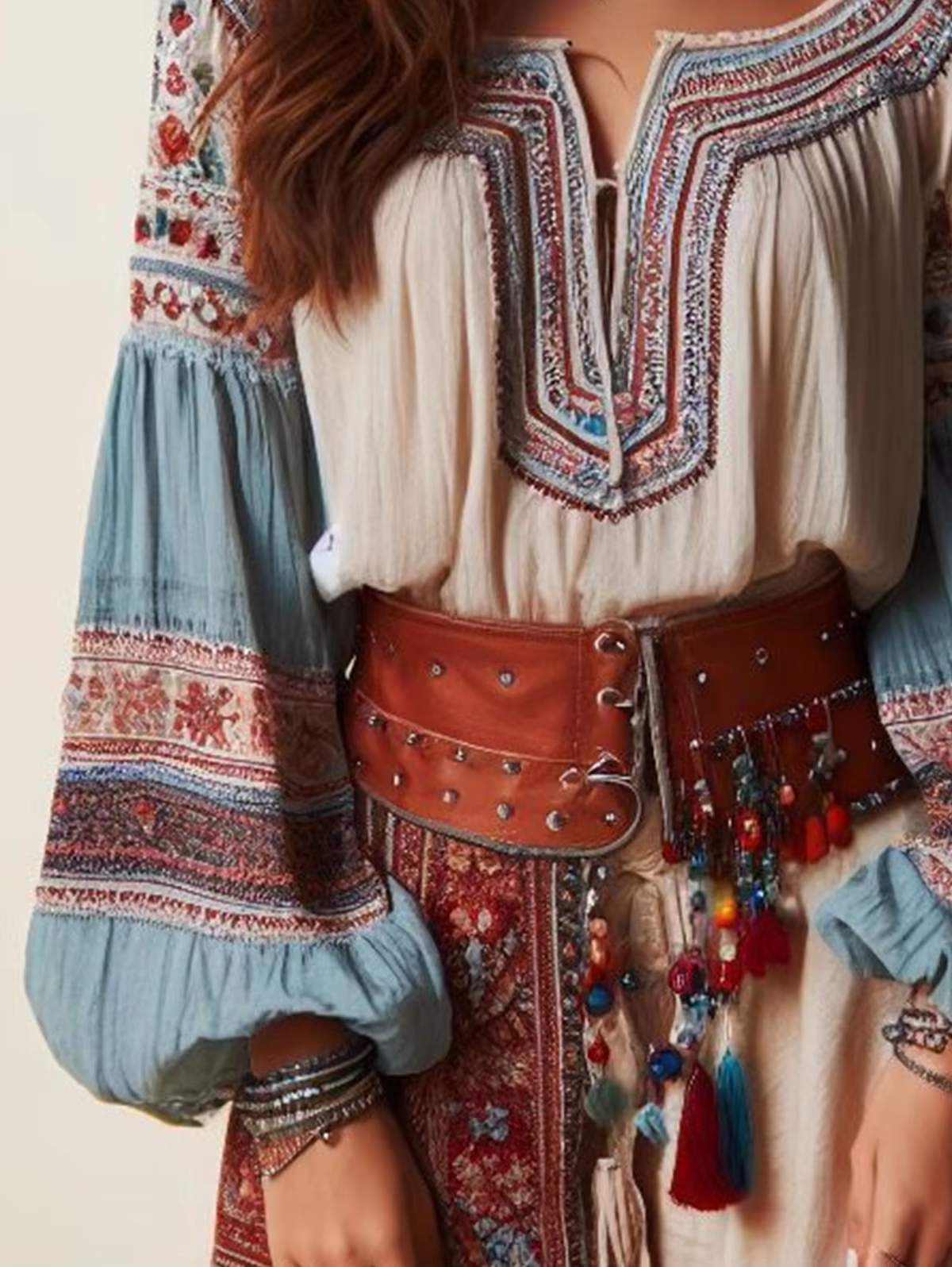 Lantern Sleeves Boho Blouse Fl - Blouse Off Shoulder บทวิจารณ์และราคา